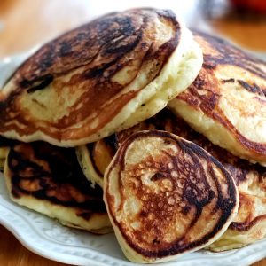 plate of delicious pancakes