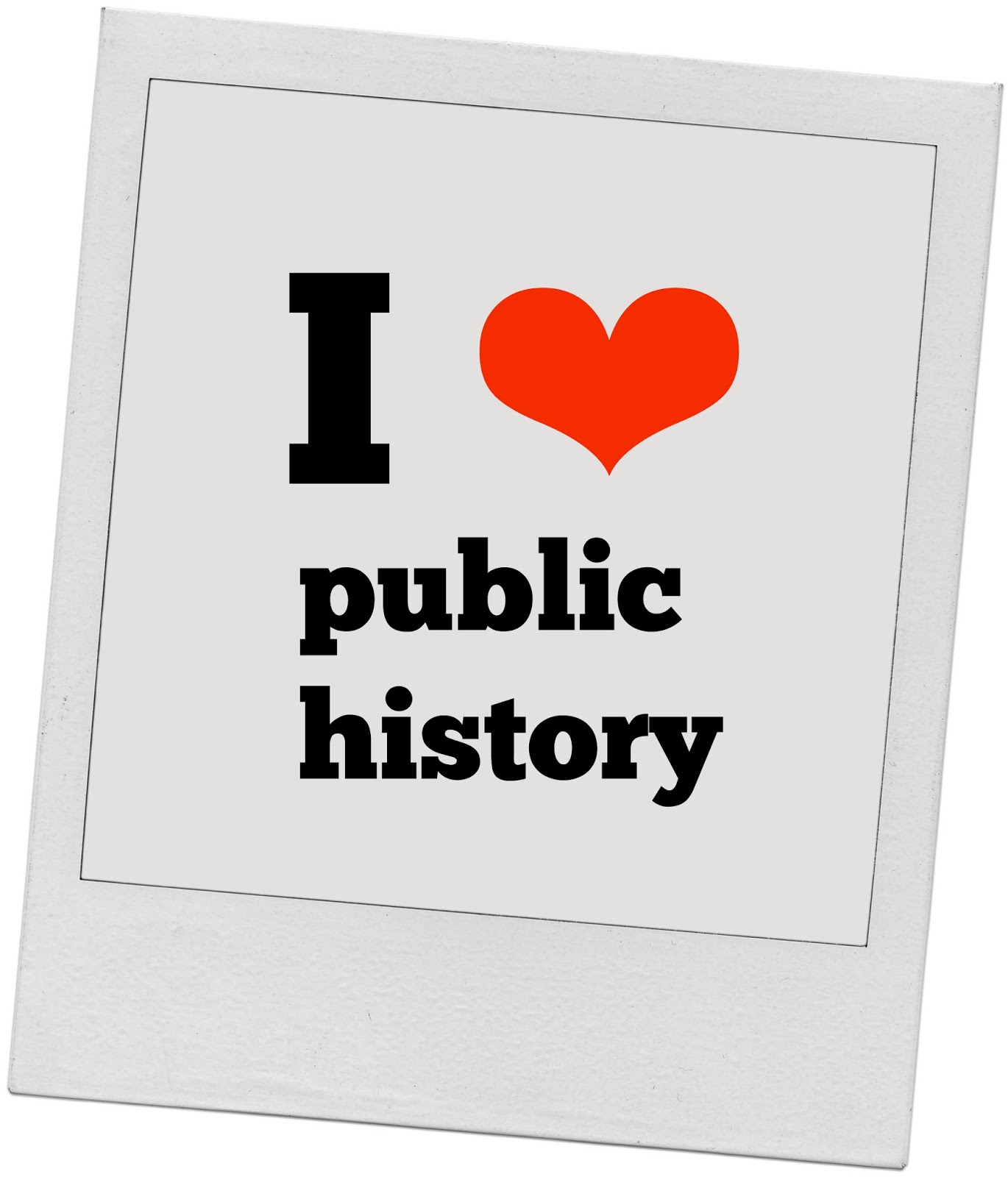 postcard that says i heart public history
