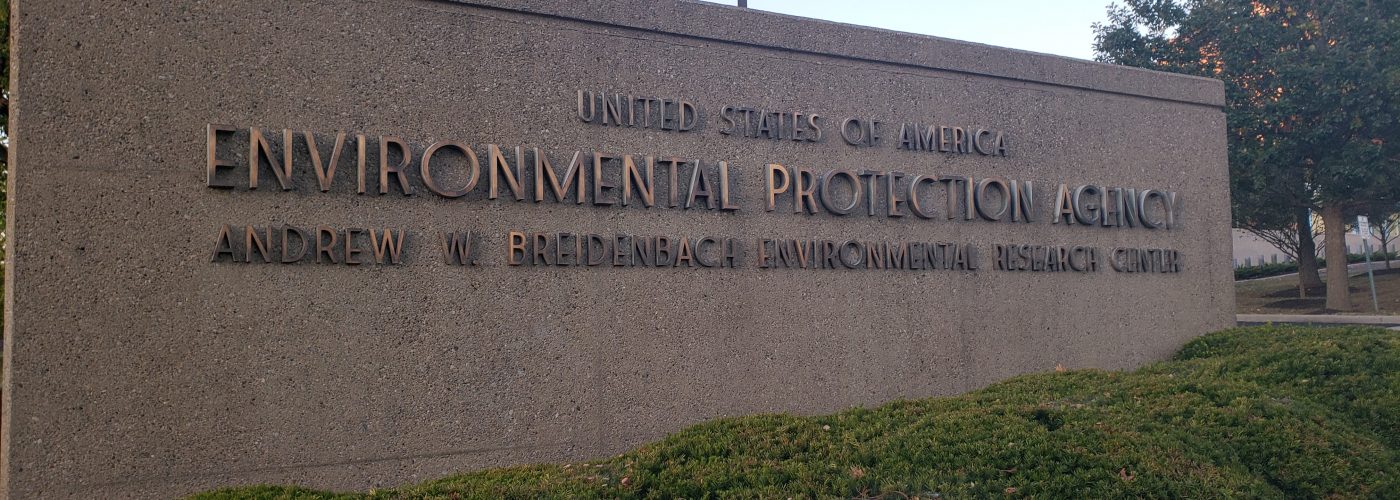 sign in front of EPA