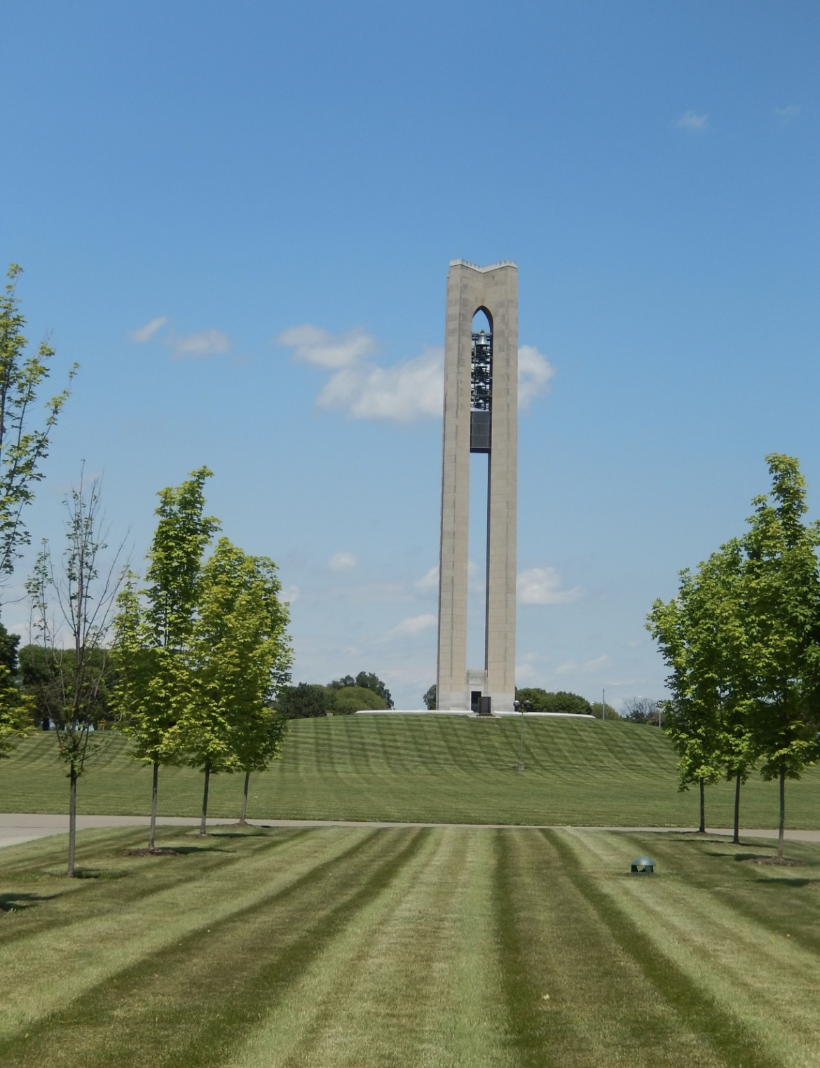 This is the Deeds Carillon, it has 57 bells and is used for musical concerts for the public!