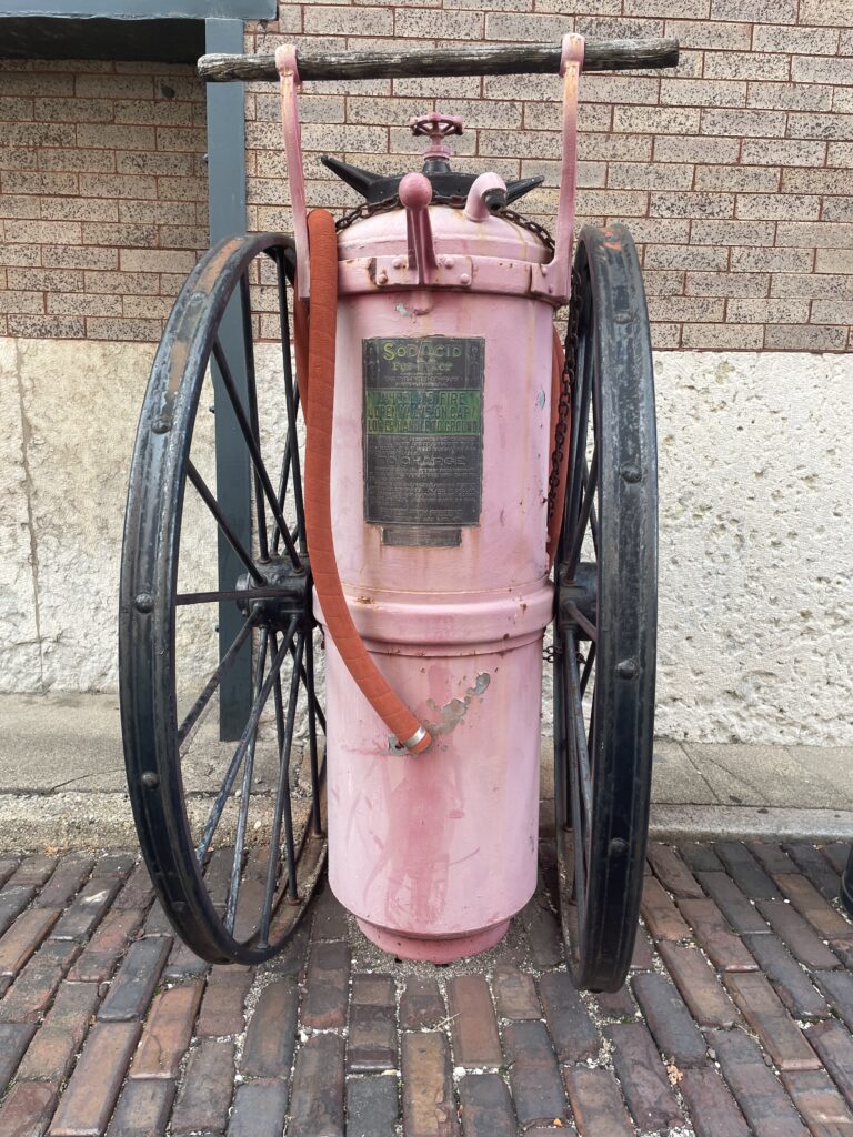 old fire station water pump 