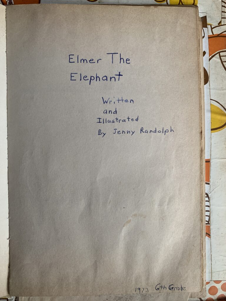 Title page of "Elmer the Elephant"
