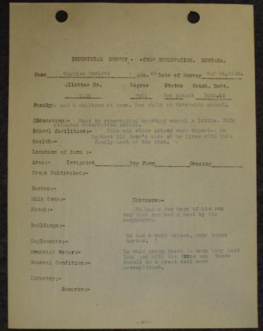 1922 Industrial Survey - Charles Yarlott