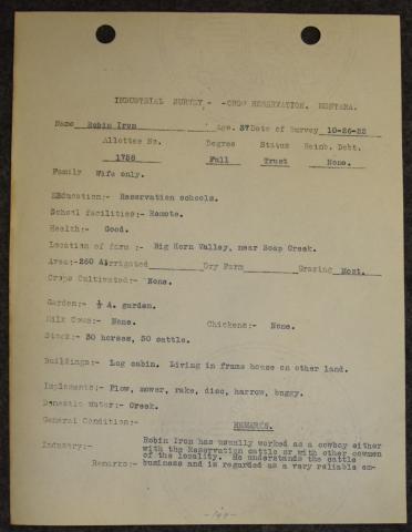 1922 Industrial Survey - Robin Iron